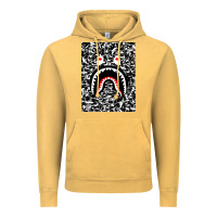 Vintage Mustard Bape Shark Army Vintage Hoodie - linhVisuals