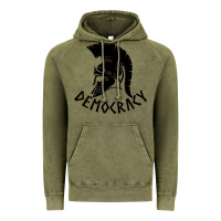 Vintage Olive democracy Vintage Hoodie - linhVisuals