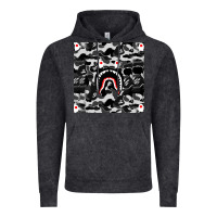 Vintage Black Bape Shark Army Vintage Hoodie - linhVisuals