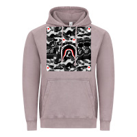 Vintage Zinc Bape Shark Army Vintage Hoodie - linhVisuals