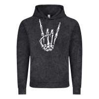 Vintage Black rock on skeleton hand Vintage Hoodie - linhVisuals