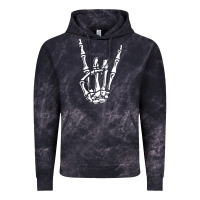 Cloud Black rock on skeleton hand Vintage Hoodie - linhVisuals