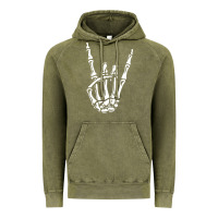 Vintage Olive rock on skeleton hand Vintage Hoodie - linhVisuals