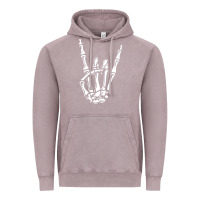 Vintage Zinc rock on skeleton hand Vintage Hoodie - linhVisuals