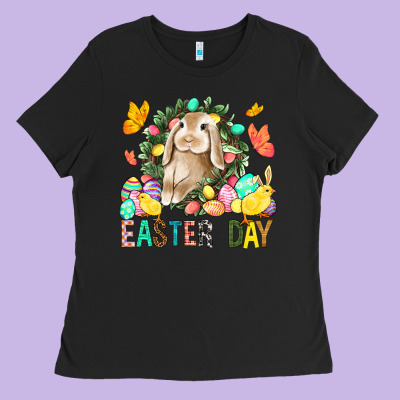 Easter Day Ladies Tee Designed By Bundleandbundleshop