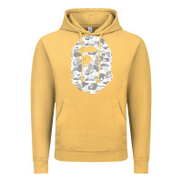 Vintage Mustard Gorilla Head Shot Vintage Hoodie - linhVisuals