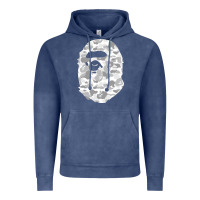 Vintage Denim Gorilla Head Shot Vintage Hoodie - linhVisuals
