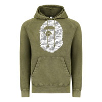 Vintage Olive Gorilla Head Shot Vintage Hoodie - linhVisuals