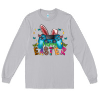 Moon Dust Happy Easter Gamer Long Sleeve Tee - CowhideDigitalArt