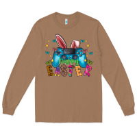 Toasted Coconut Happy Easter Gamer Long Sleeve Tee - CowhideDigitalArt