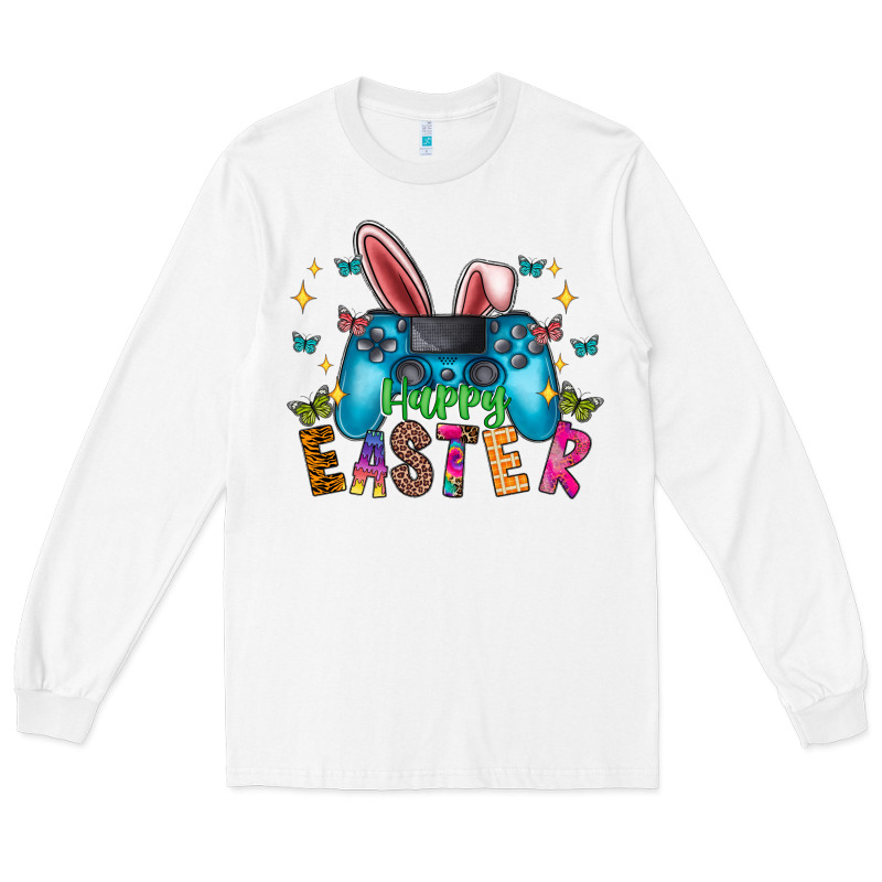 Happy Easter Gamer Long Sleeve Tee by CowhideDigitalArt | Teevron