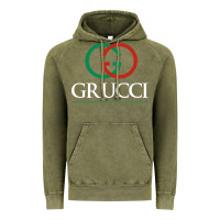 Vintage Olive grucci Vintage Hoodie - linhVisuals