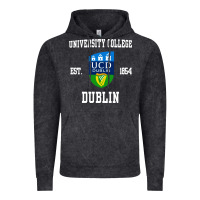 Vintage Black university college dublin Vintage Hoodie - linhVisuals