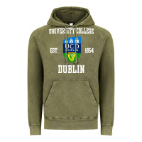 Vintage Olive university college dublin Vintage Hoodie - linhVisuals