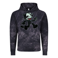 Cloud Black felix Vintage Hoodie - linhVisuals