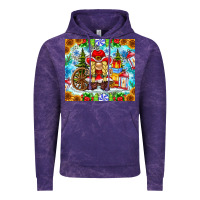 Cloud Purple Christmas cowboy gnome Vintage Hoodie - CowhideDigitalArt