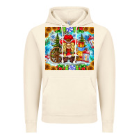 Vintage Artic Christmas cowboy gnome Vintage Hoodie - CowhideDigitalArt