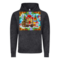 Vintage Black Christmas cowboy gnome Vintage Hoodie - CowhideDigitalArt