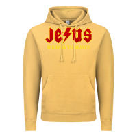 Vintage Mustard jesus rocks highway to heaven Vintage Hoodie - linhVisuals
