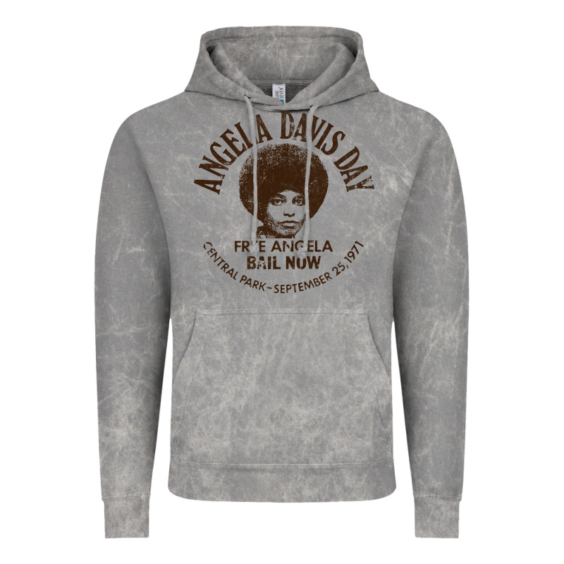 Angela Davis Day 70s Black Rights Vintage Hoodie by linhVisuals | Teevron