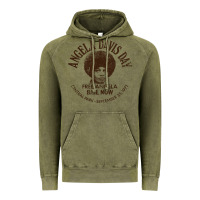 Vintage Olive angela davis day 70s black rights Vintage Hoodie - linhVisuals