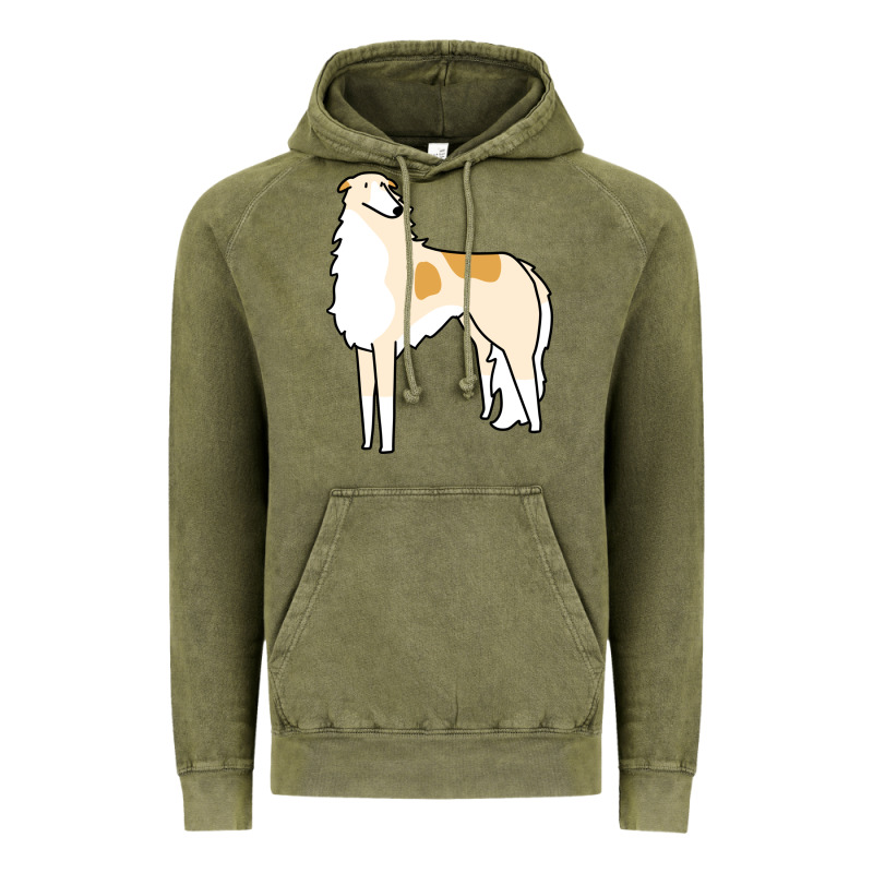 Borzoi Vintage Hoodie by linhVisuals | Teevron