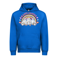 Cobalt Happy easter bunny tails Urban Hoodie - RanaPortraitStore