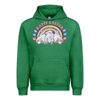 Emerald Happy easter bunny tails Urban Hoodie - RanaPortraitStore