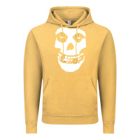 Vintage Mustard mens skull Vintage Hoodie - linhVisuals