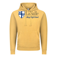 Vintage Mustard la salle college high school Vintage Hoodie - linhVisuals