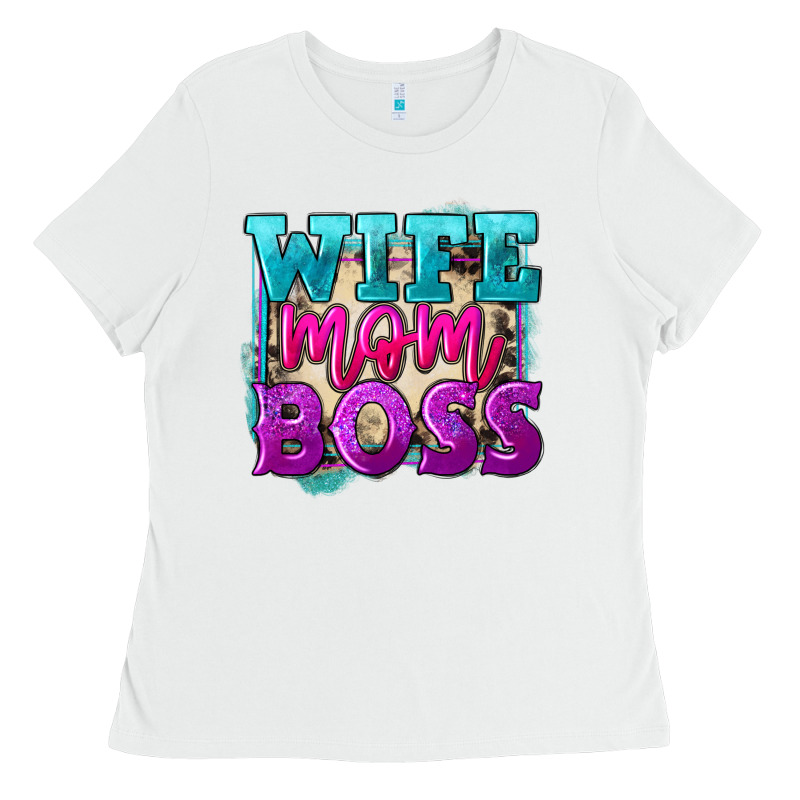 Wife Mom Boss Ladies Tee by FaDigitalArtStudio | Teevron