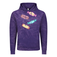 Cloud Purple candy pieces Vintage Hoodie - linhVisuals