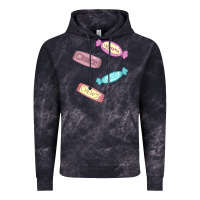Cloud Black candy pieces Vintage Hoodie - linhVisuals
