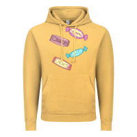Vintage Mustard candy pieces Vintage Hoodie - linhVisuals