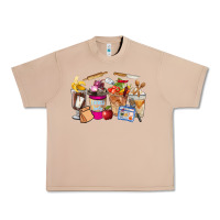 Burro Lunch Lady Coffee Cups Urban Heavy Tee - FaDigitalArtStudio