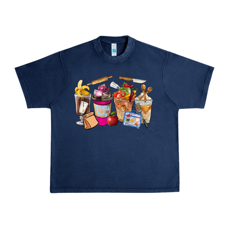 Lunch Lady Coffee Cups Urban Heavy Tee by FaDigitalArtStudio | Teevron