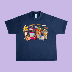 Lunch Lady Coffee Cups Urban Heavy Tee Designed By Fadigitalartstudio