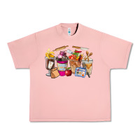 Salmon Lunch Lady Coffee Cups Urban Heavy Tee - FaDigitalArtStudio
