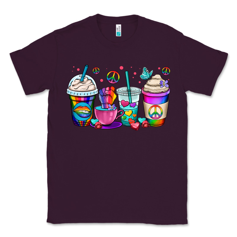 Pride Lgbtq Coffee Cups Classic Tee by OliviaCreatesArt | Teevron