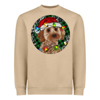 Mushroom Cockapoo Christmas Heavyweight Sweatshirt - RanaPortraitStore