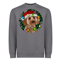 Storm Cockapoo Christmas Heavyweight Sweatshirt - RanaPortraitStore
