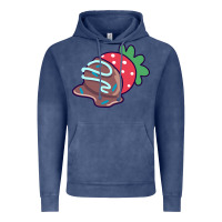 Vintage Denim chocolate covered strawberry Vintage Hoodie - linhVisuals