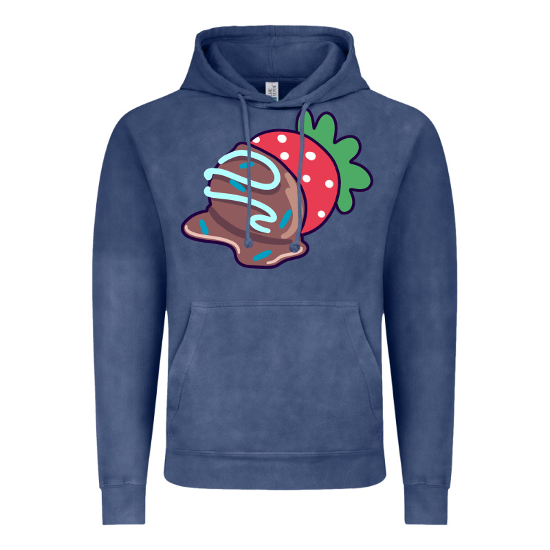 Chocolate Covered Strawberry Vintage Hoodie by linhVisuals | Teevron