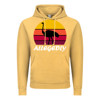 Vintage Mustard retro vintage allegedly ostrich Vintage Hoodie - linhVisuals