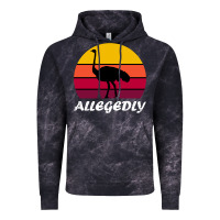 Cloud Black retro vintage allegedly ostrich Vintage Hoodie - linhVisuals