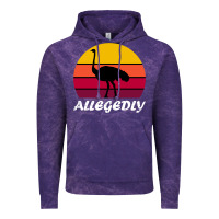 Cloud Purple retro vintage allegedly ostrich Vintage Hoodie - linhVisuals