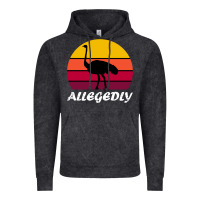 Vintage Black retro vintage allegedly ostrich Vintage Hoodie - linhVisuals