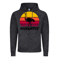 Vintage Black retro vintage allegedly ostrich Vintage Hoodie - linhVisuals
