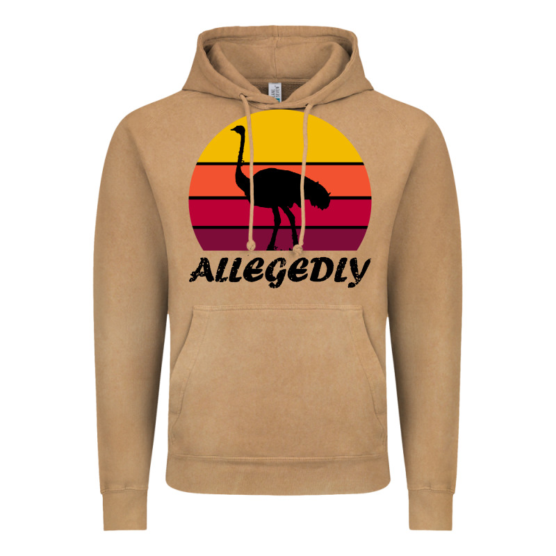 Retro Vintage Allegedly Ostrich Vintage Hoodie by linhVisuals | Teevron