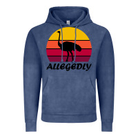 Vintage Denim retro vintage allegedly ostrich Vintage Hoodie - linhVisuals